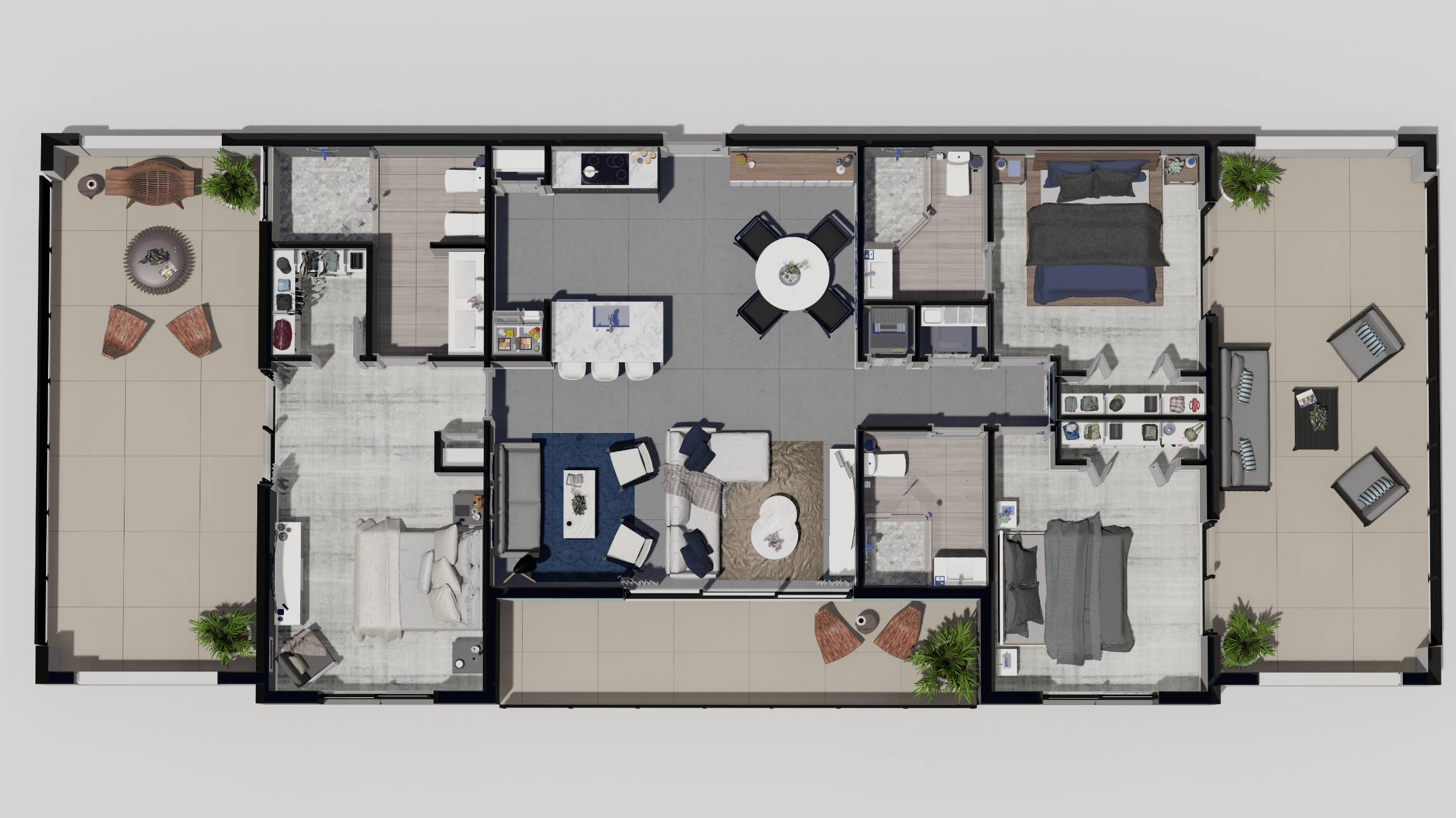 indigo 3 bedroom apartment hollywood