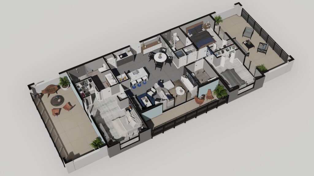 Penth house short term rental apartments